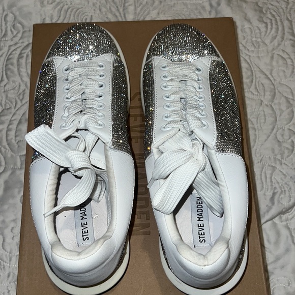 Crystal Diamond Sneaker Steve Madden men’s 9 - Picture 3 of 3